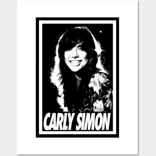 Carly Simon - Portrait retro Posters and Art